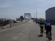 Missouri River, bridge under construction